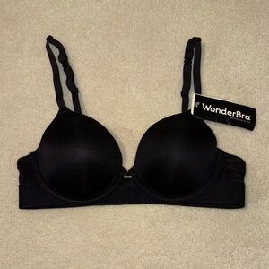 Wonderbra Black -3 Ways to Wear-T-Shirt Underwire Bra. Size 34 B.